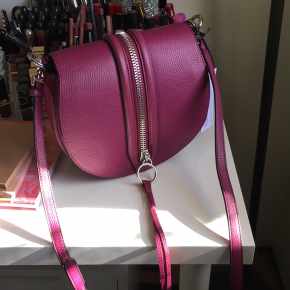 Rebecca Minkoff Handbags - ✨NWT✨ Rebecca Minkoff Burgundy Saddlebag